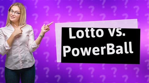 what is the difference between lotto and powerball